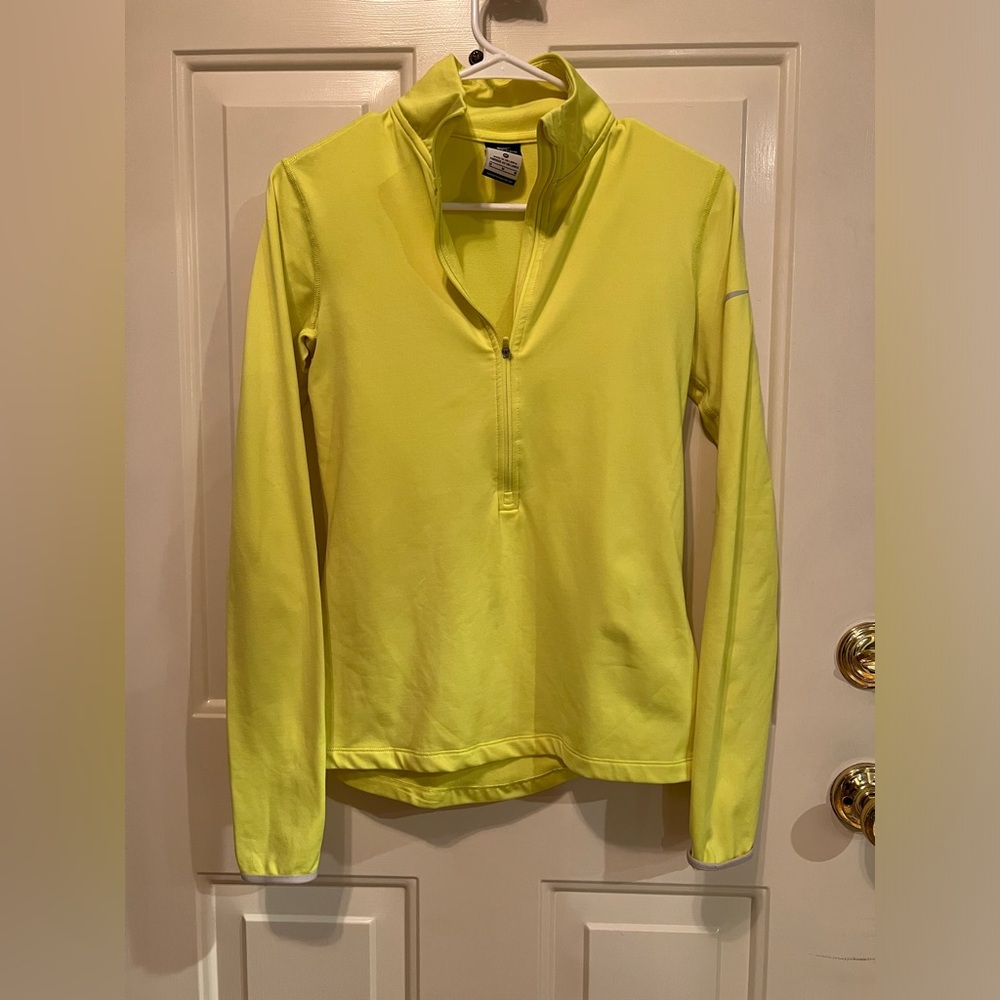 Neon Yellow Nike Dri-Fit Running‎ Shirt